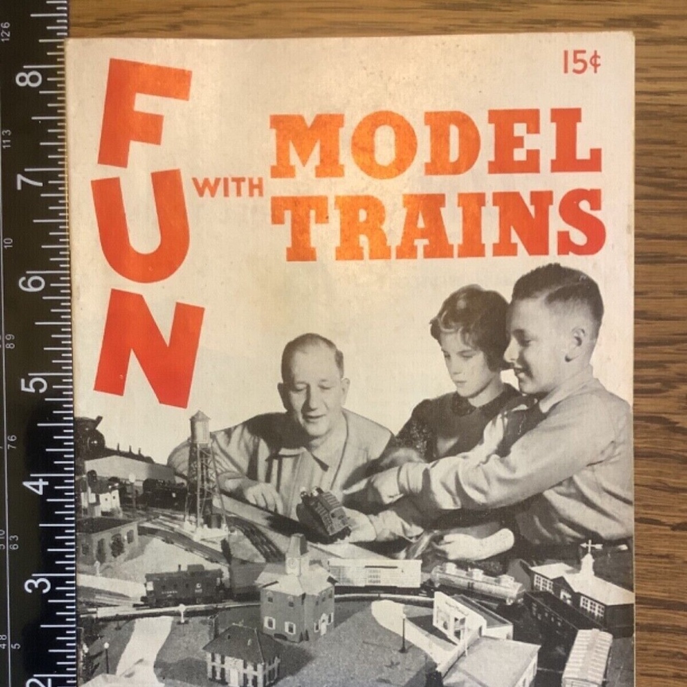Vintage 1954 Fun With Model Trains mini Magazine 32 pages Good
